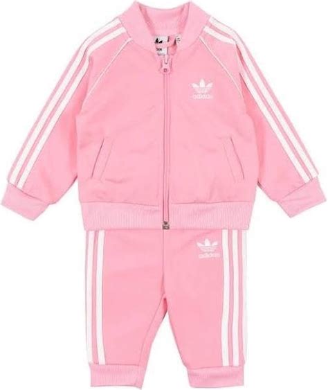 baby trainingspak adidas roze|adidas kinder trainingspak.